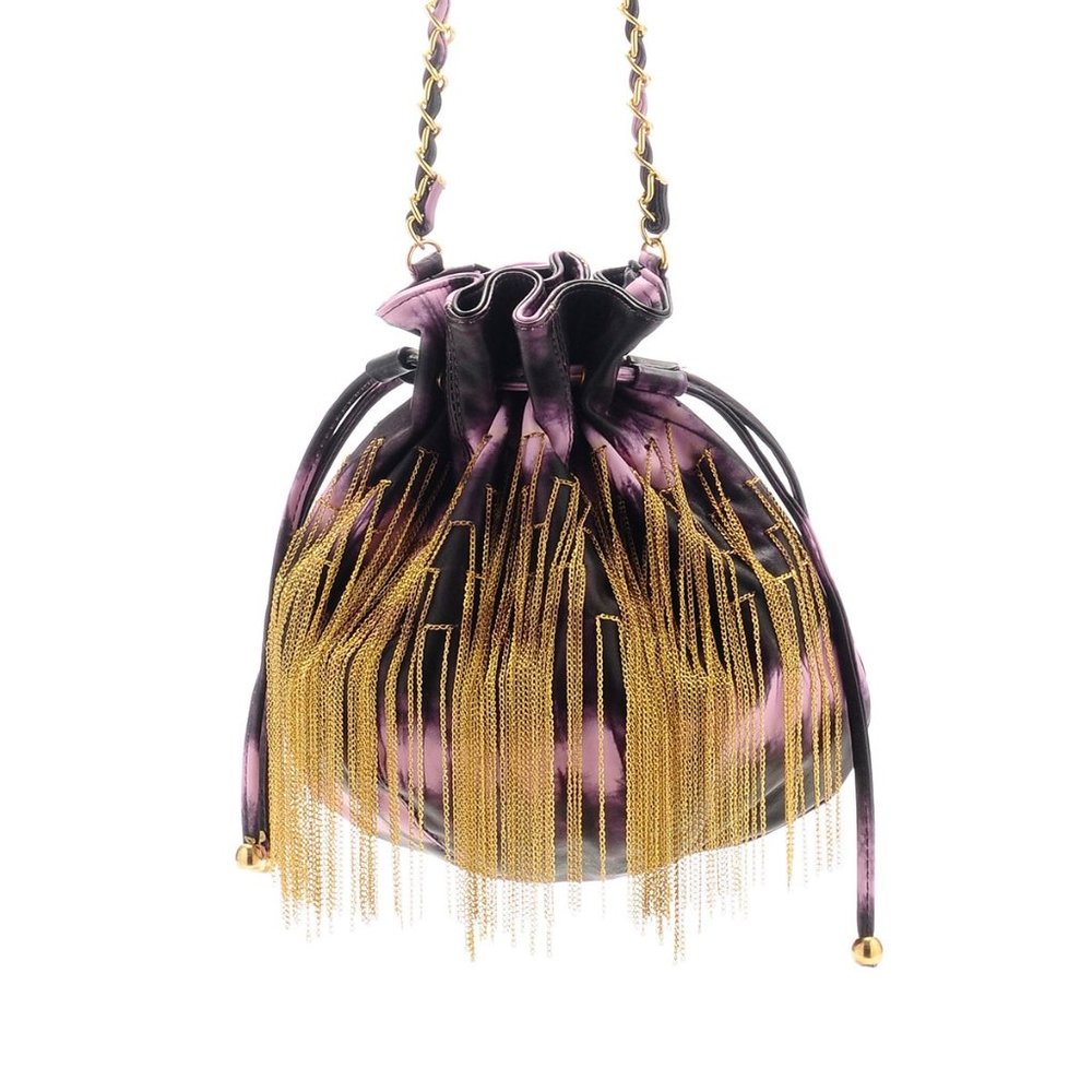 Funky Amrita Singh Gypsy Tie Dye Chains Bag NIB